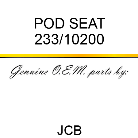 POD SEAT 233/10200