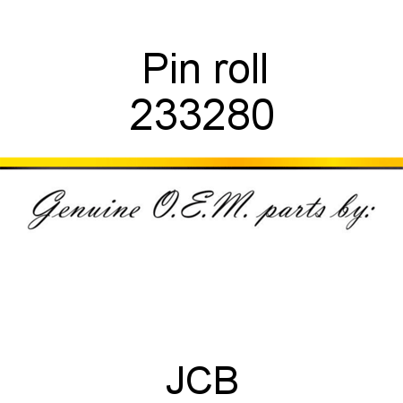 Pin, roll 233280