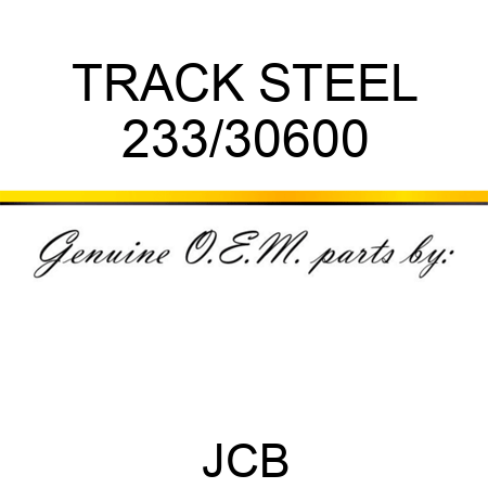 TRACK STEEL 233/30600