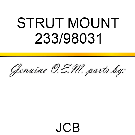 STRUT MOUNT 233/98031