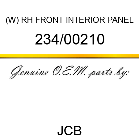 (W) RH FRONT INTERIOR PANEL 234/00210