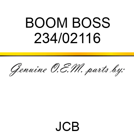 BOOM BOSS 234/02116