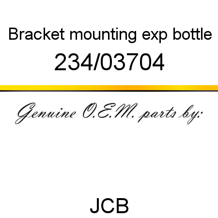 Bracket, mounting exp bottle 234/03704