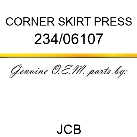 CORNER SKIRT PRESS 234/06107