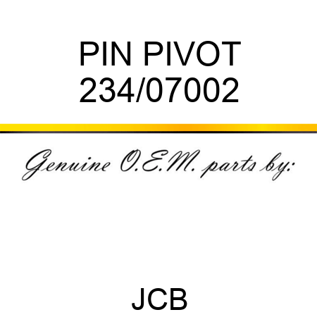 PIN PIVOT 234/07002
