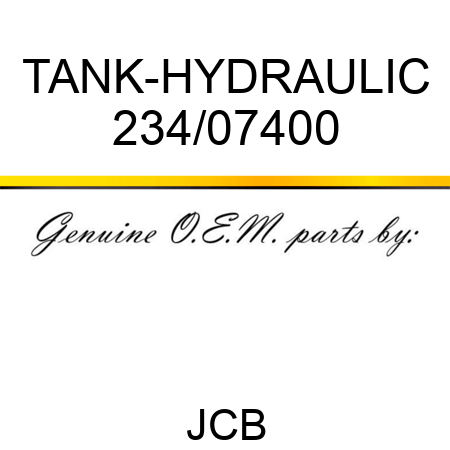 TANK-HYDRAULIC 234/07400