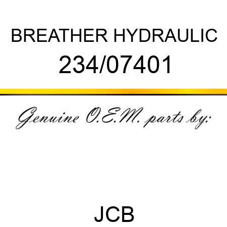 BREATHER HYDRAULIC 234/07401
