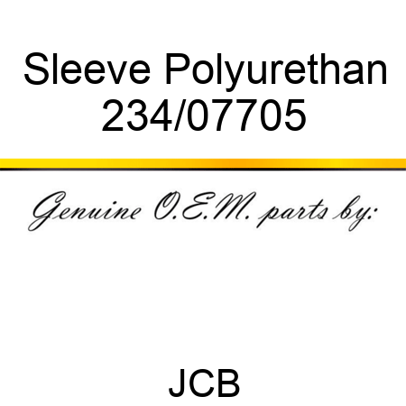 Sleeve Polyurethan 234/07705