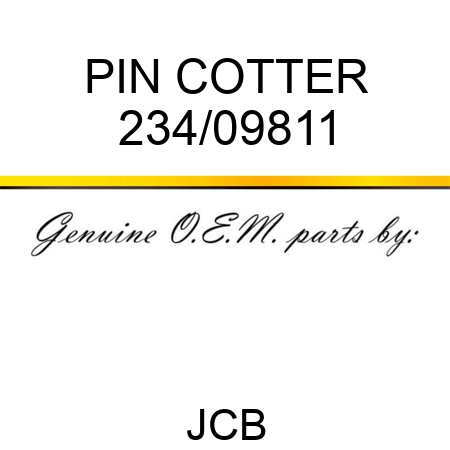 PIN COTTER 234/09811