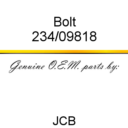 Bolt 234/09818