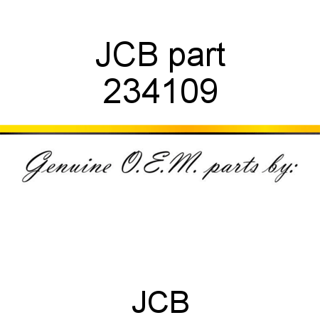 JCB part 234109