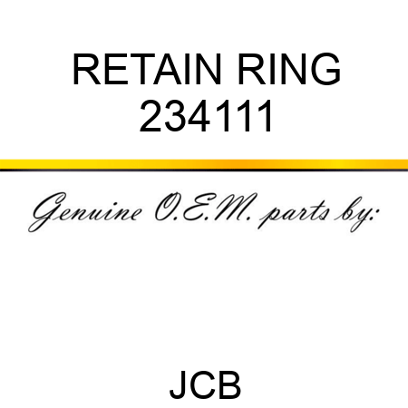 RETAIN RING 234111