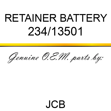 RETAINER BATTERY 234/13501