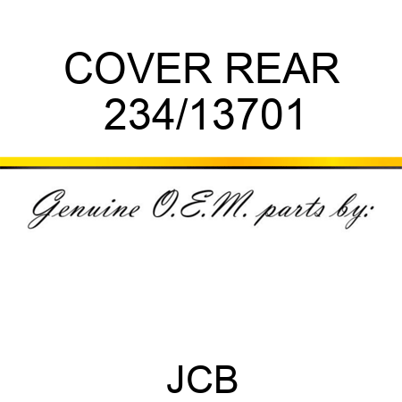 COVER REAR 234/13701