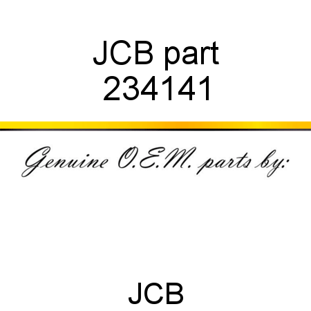 JCB part 234141