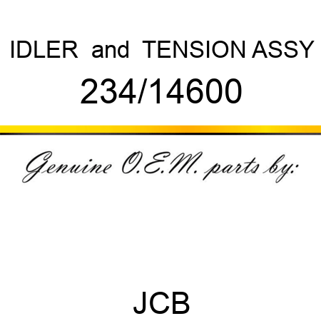 IDLER & TENSION ASSY 234/14600