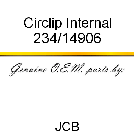 Circlip, Internal 234/14906