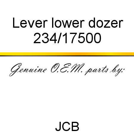 Lever, lower, dozer 234/17500
