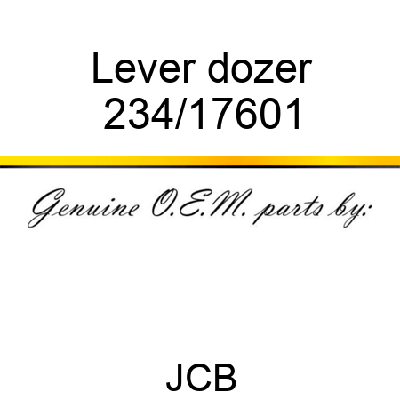 Lever dozer 234/17601