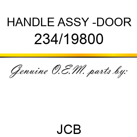 HANDLE ASSY -DOOR 234/19800