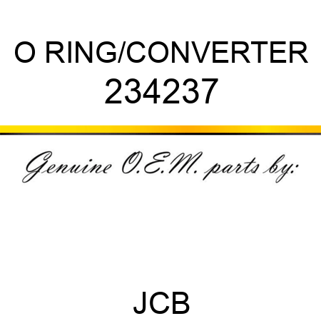 O RING/CONVERTER 234237