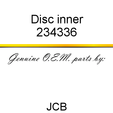 Disc, inner 234336