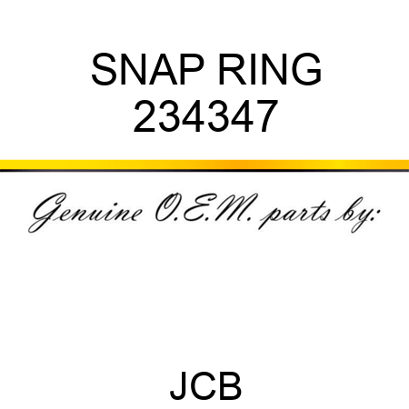 SNAP RING 234347