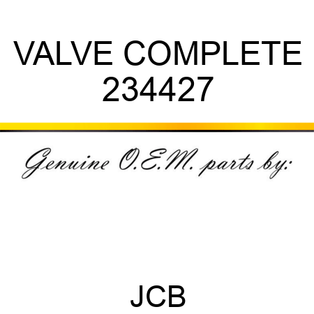 VALVE COMPLETE 234427