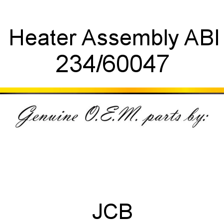 Heater, Assembly ABI 234/60047
