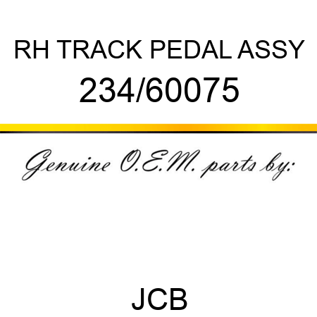 RH TRACK PEDAL ASSY 234/60075