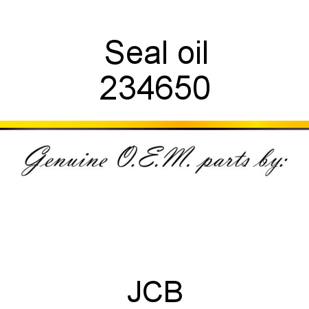 Seal, oil 234650