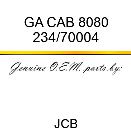 GA CAB 8080 234/70004