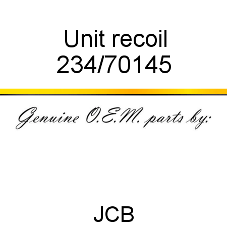Unit, recoil 234/70145