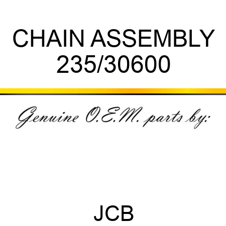 CHAIN ASSEMBLY 235/30600