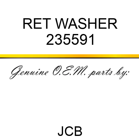 RET WASHER 235591