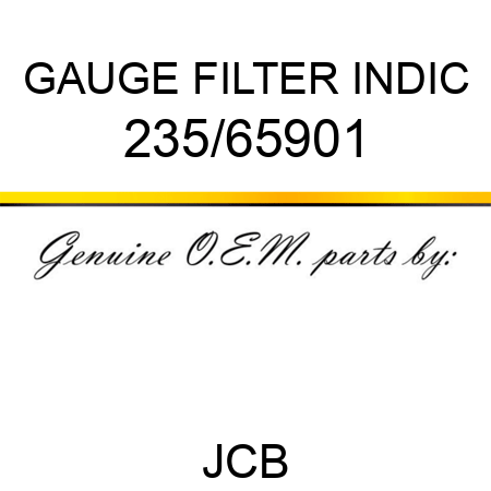 GAUGE FILTER INDIC 235/65901