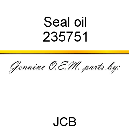 Seal, oil 235751