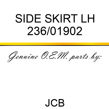 SIDE SKIRT LH 236/01902