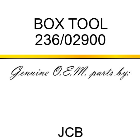 BOX TOOL 236/02900