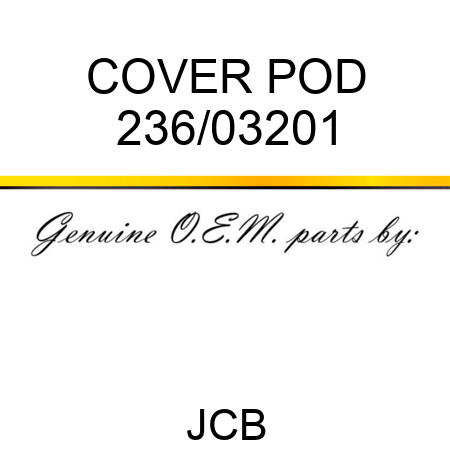 COVER POD 236/03201