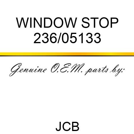 WINDOW STOP 236/05133