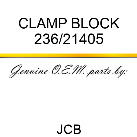 CLAMP BLOCK 236/21405
