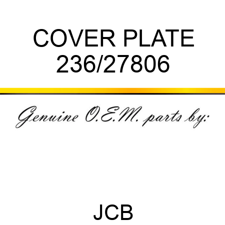 COVER PLATE 236/27806