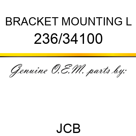 BRACKET MOUNTING L 236/34100