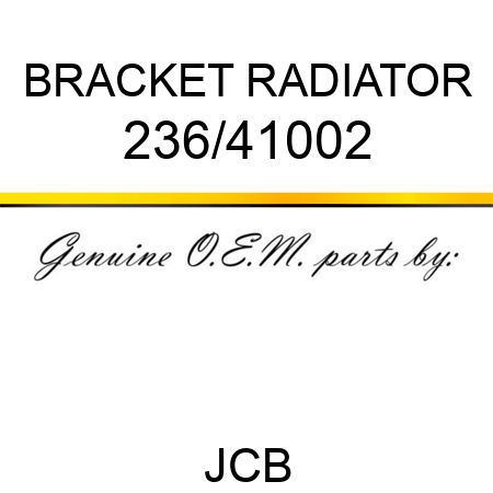 BRACKET RADIATOR 236/41002
