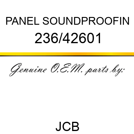 PANEL SOUNDPROOFIN 236/42601