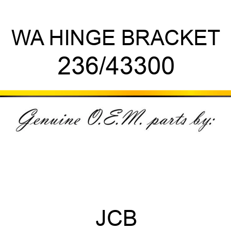 WA HINGE BRACKET 236/43300