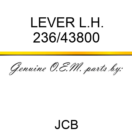 LEVER L.H. 236/43800