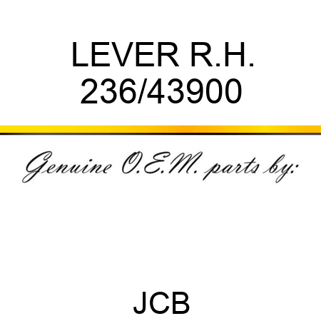 LEVER R.H. 236/43900
