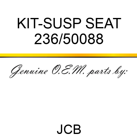 KIT-SUSP SEAT 236/50088